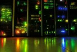 Server rack depicting website hosting space